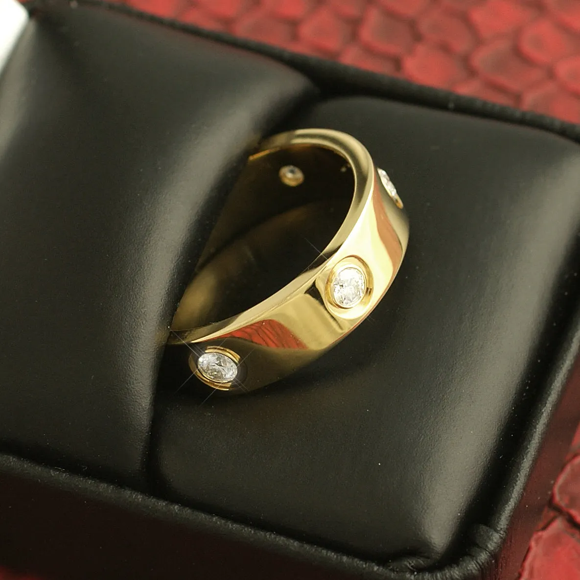 0.60 CTW Certified VVS1 Moissanite Designer Ring