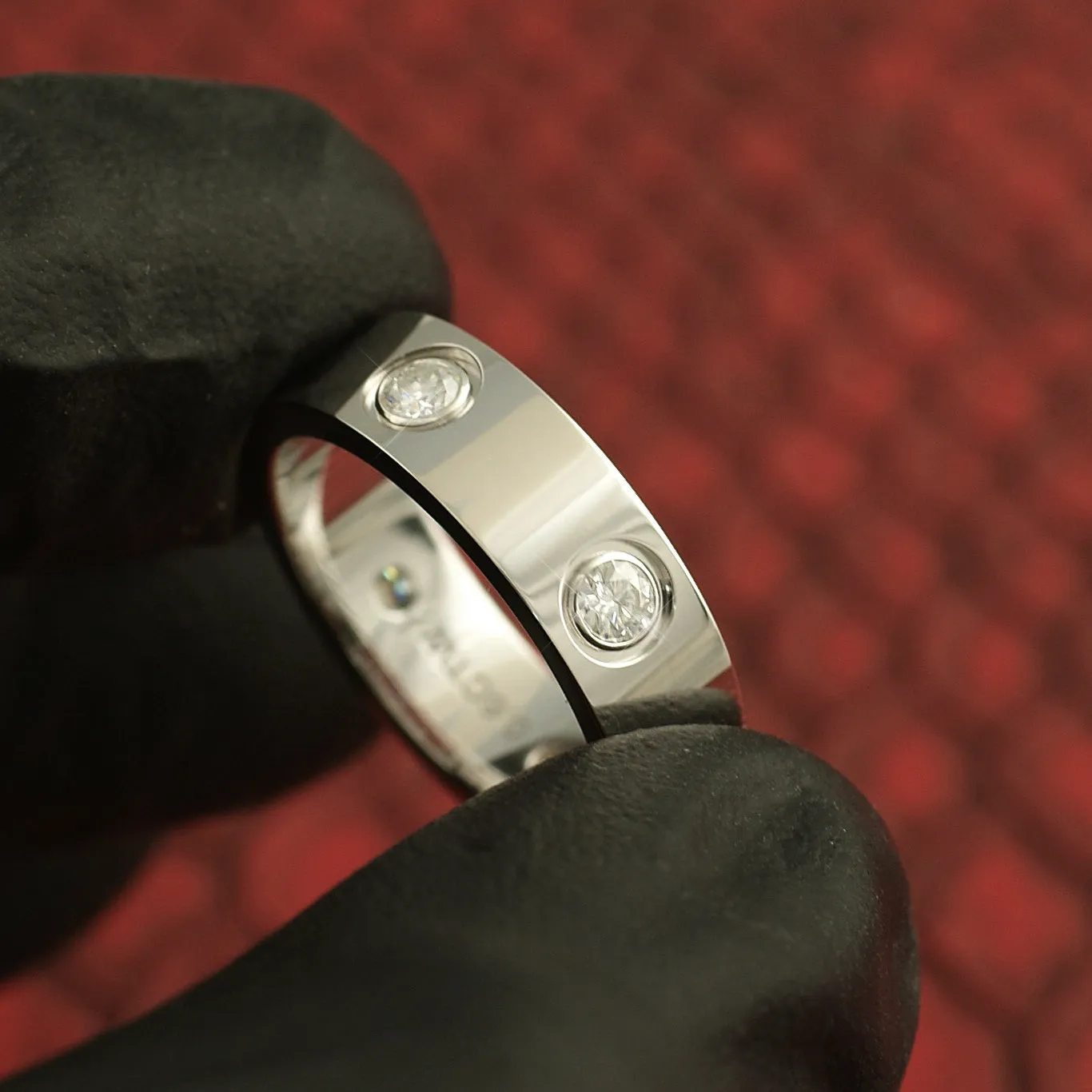 0.60 CTW Certified VVS1 Moissanite Designer Ring