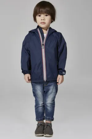 08 Lifestyle - Sam Full Zip Packable Rain Jacket - Navy