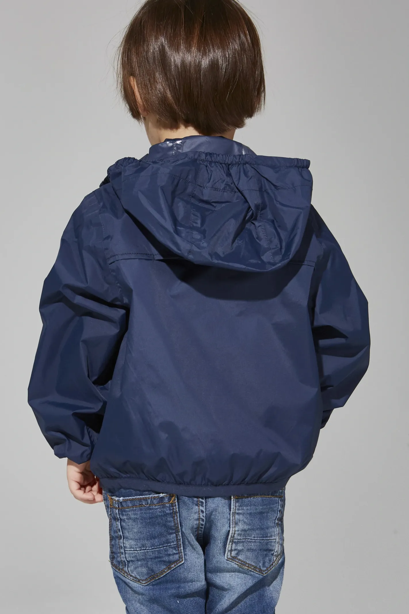 08 Lifestyle - Sam Full Zip Packable Rain Jacket - Navy