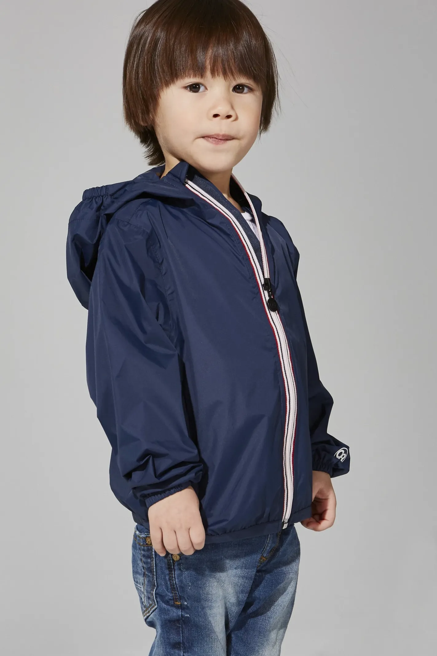08 Lifestyle - Sam Full Zip Packable Rain Jacket - Navy