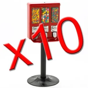 10 All Metal Triple Vending Machines