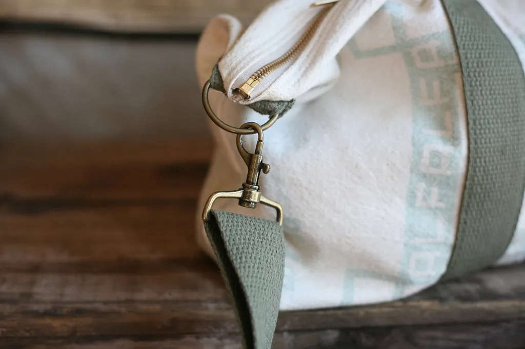 1940's era Cotton Feedsack Weekend Bag - SOLD