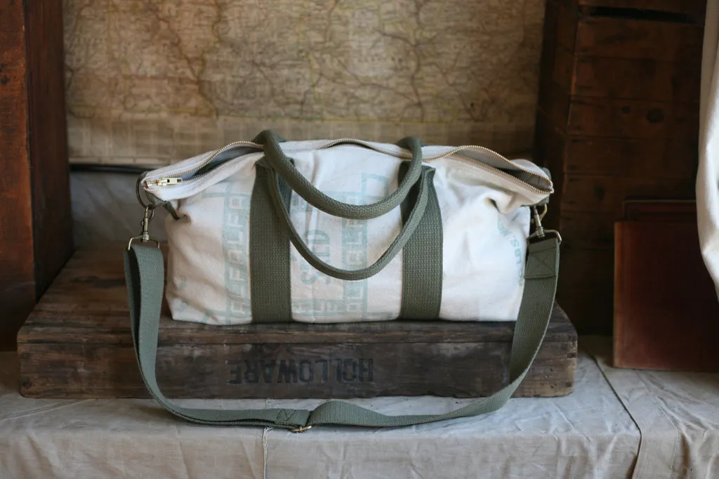 1940's era Cotton Feedsack Weekend Bag - SOLD