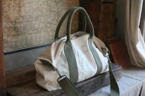 1940's era Cotton Feedsack Weekend Bag - SOLD