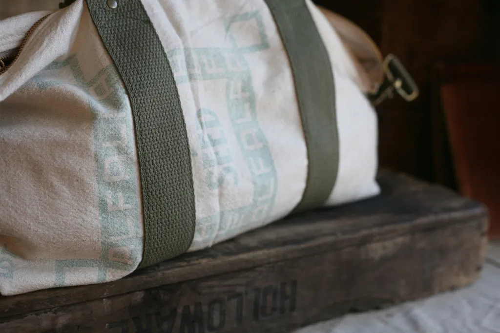 1940's era Cotton Feedsack Weekend Bag - SOLD