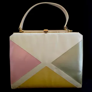 1950s Pastel Vinyl Handbag
