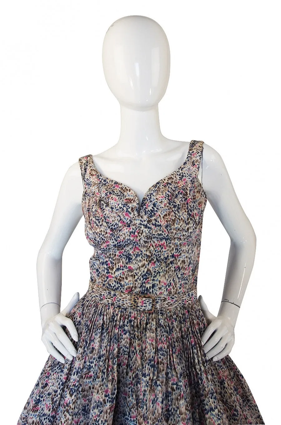 1950s Suzy Perette Spring Silk Dress