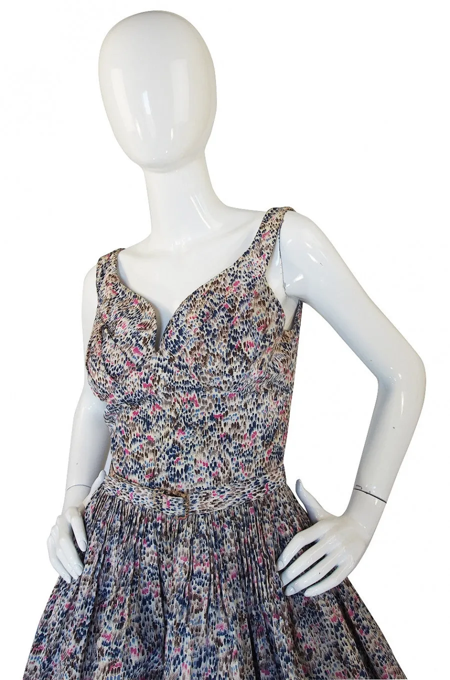 1950s Suzy Perette Spring Silk Dress