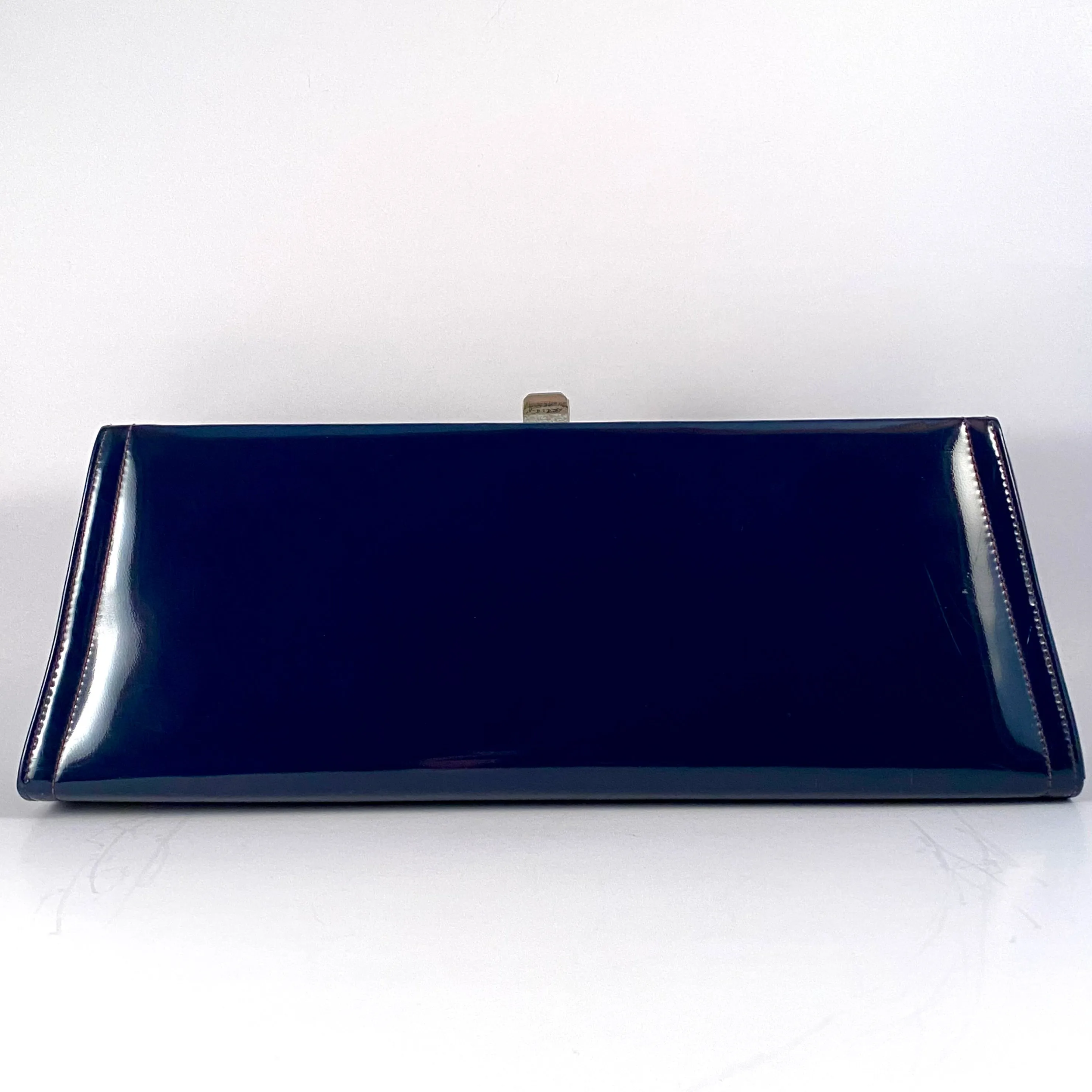 1950s Theodor California Blue Patent Leather Handbag/Clutch
