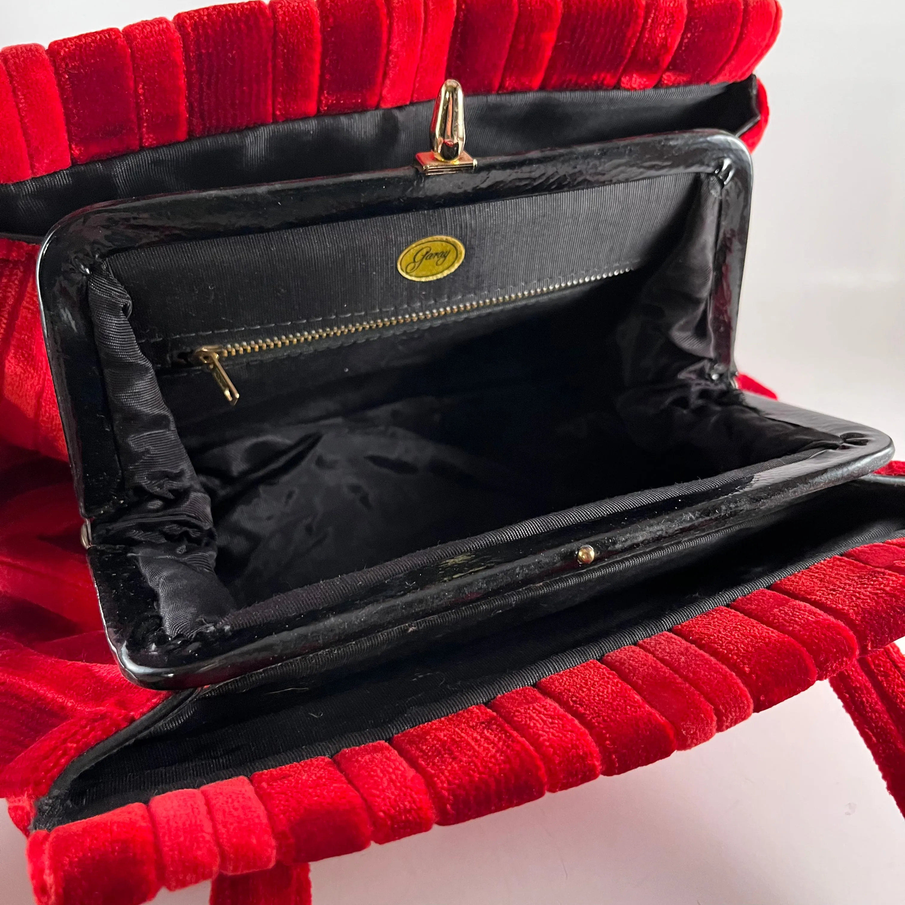 1960s Garay Velvet Carpet Handbag