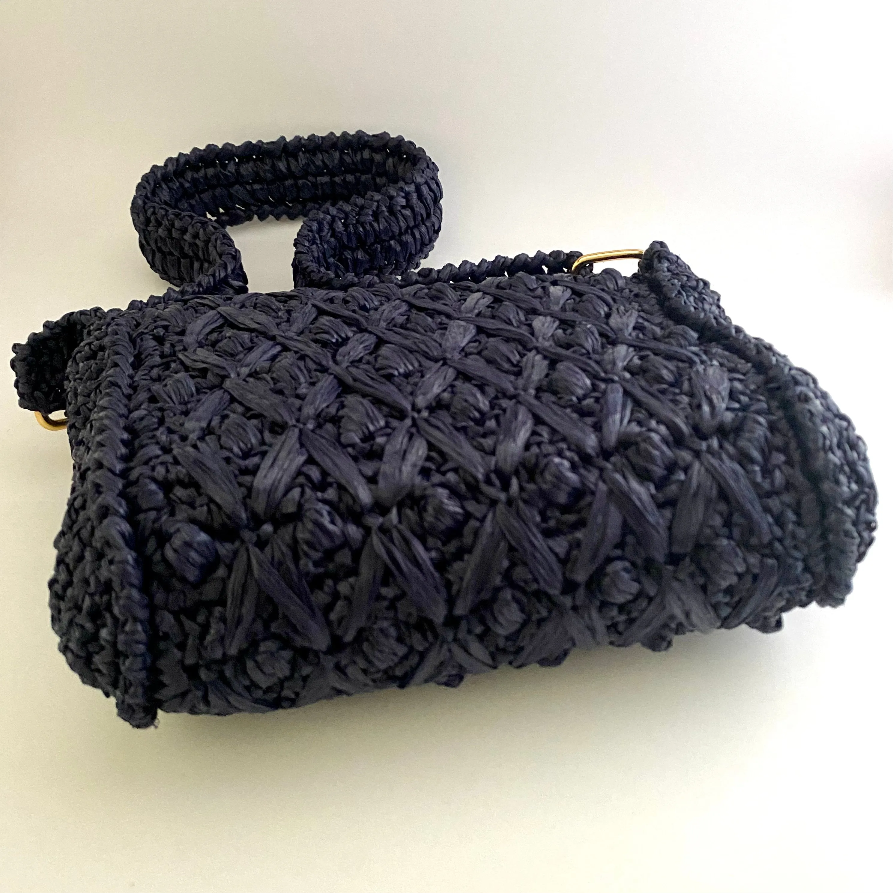 1960s The Broadway Raffia Purse-Made In Italy
