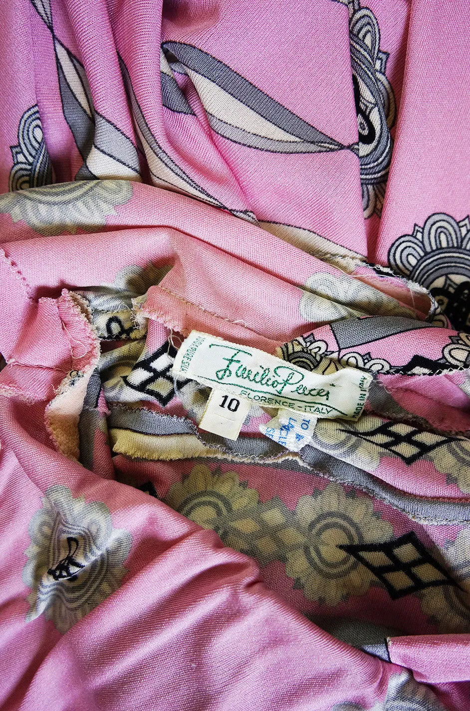 1970s Amazing Pink Emilio Pucci Dress