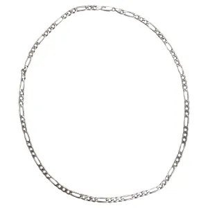 1980s Solid Silver Miami Link Chain Necklace