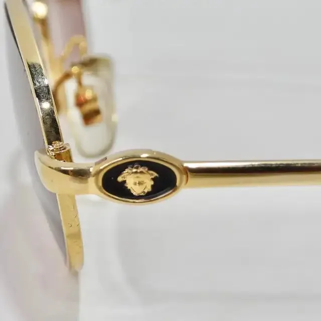 1990s Gianni Versace Gold Sunglasses