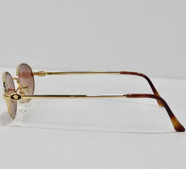 1990s Gianni Versace Gold Sunglasses