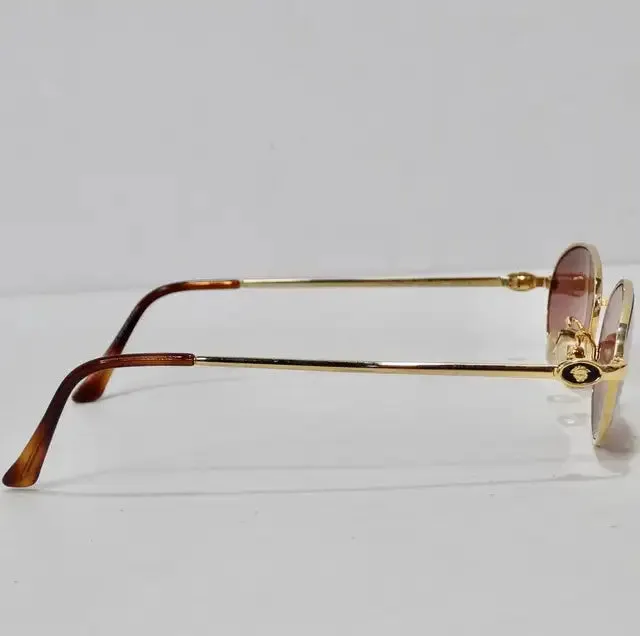 1990s Gianni Versace Gold Sunglasses