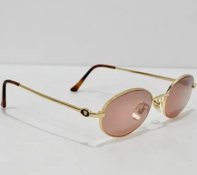 1990s Gianni Versace Gold Sunglasses