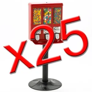 25 All Metal Triple Vending Machines