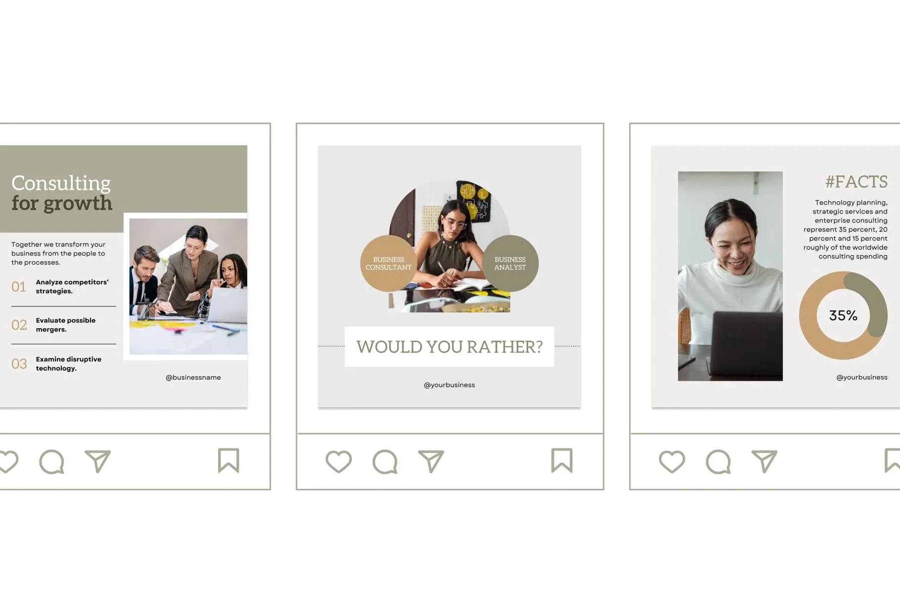 30 Business Consulting Instagram Post Canva Templates V2
