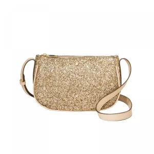A New Day Zip Closure Glitter Small Crossbody Bag