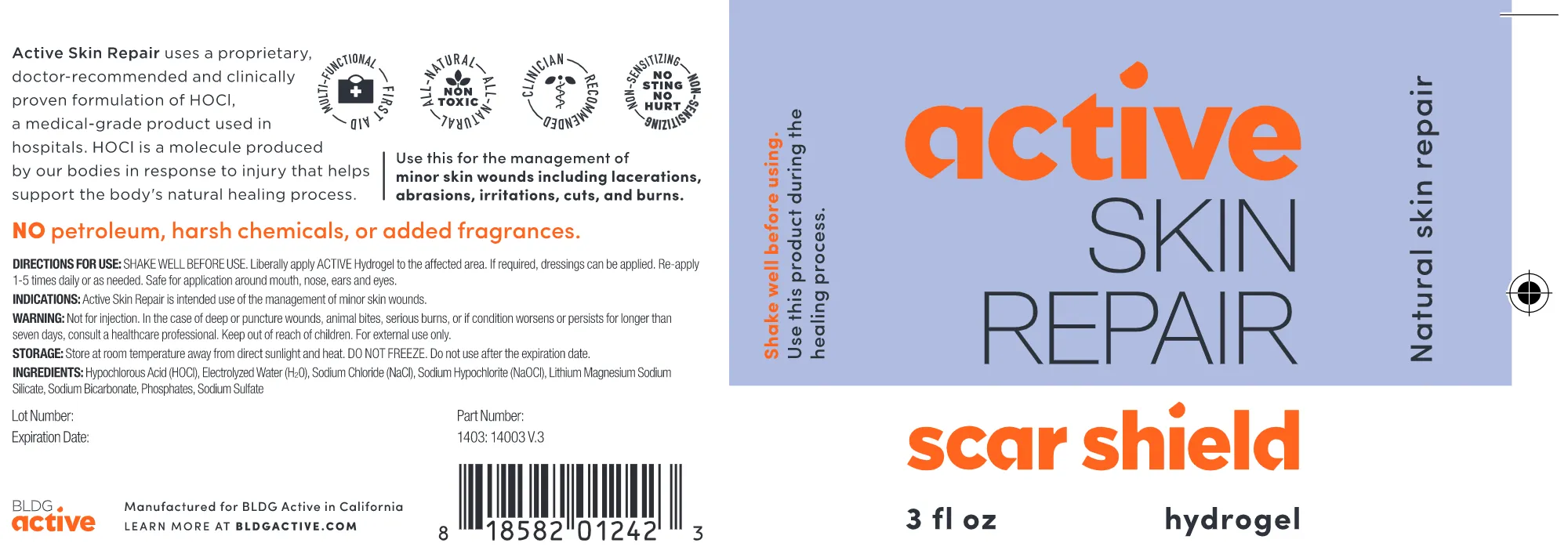 Active Skin Repair Scar Shield