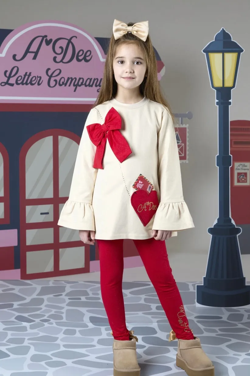 ADee ROSE Light Gold Bag Legging Set W242509