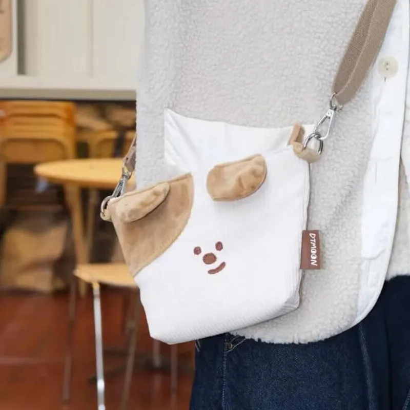 Aesthetic Cute Dog Phone Bag Crossbody for Schools Girl