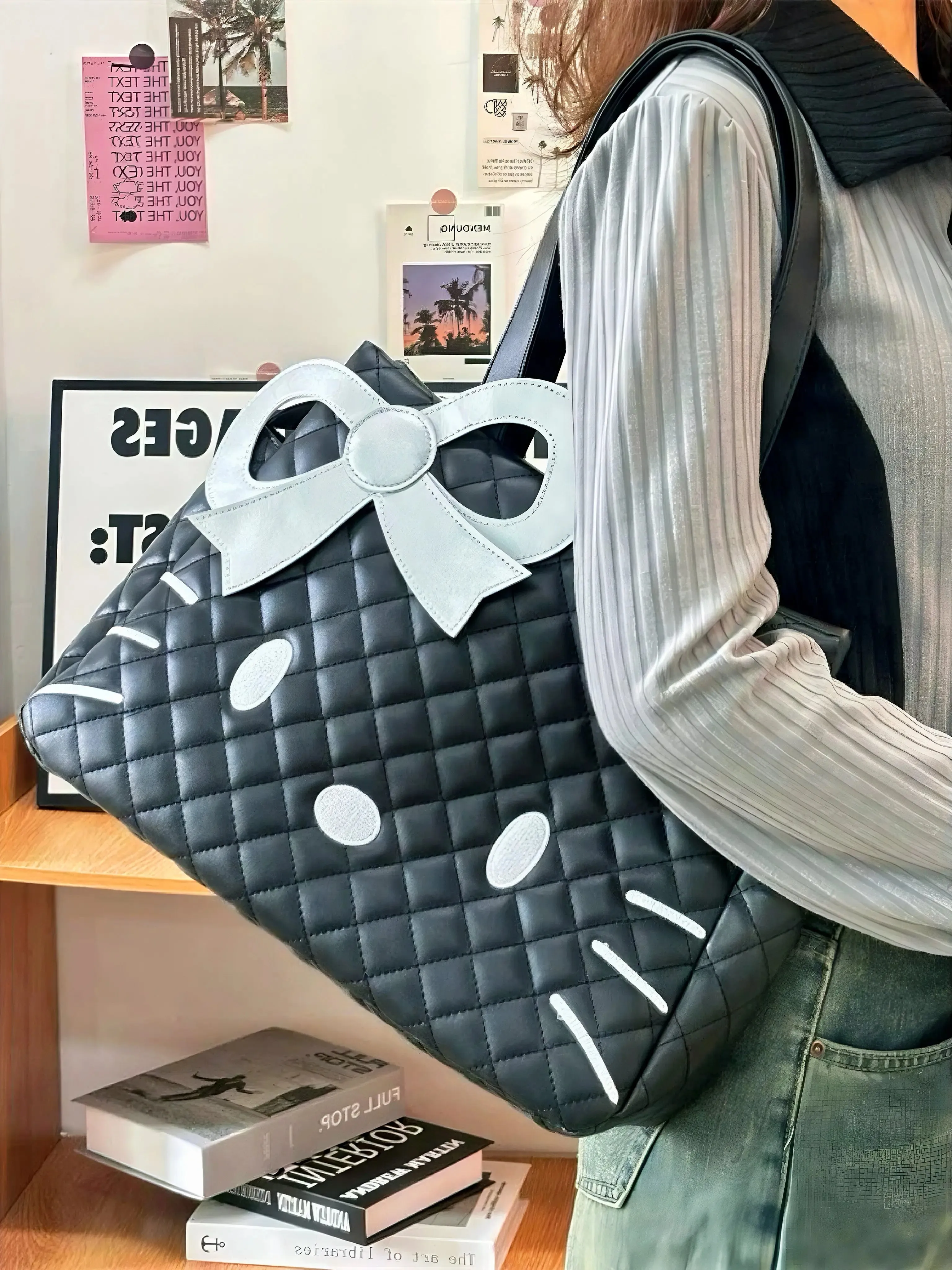 'Ain't Cute' Kawaii Big Capacity Kitty Hand Bag