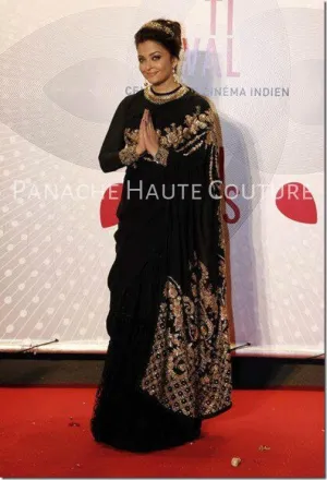 Aishwarya Rai in Black color Designer Saree Online