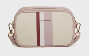 Alice Wheeler Madrid CrossBody Bag Pink Stripe
