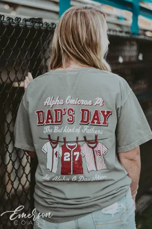 Alpha Omicron Pi Dad's Day Jerseys Tshirt