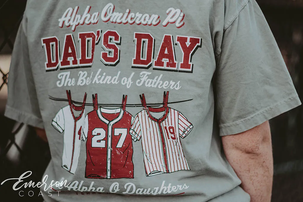 Alpha Omicron Pi Dad's Day Jerseys Tshirt