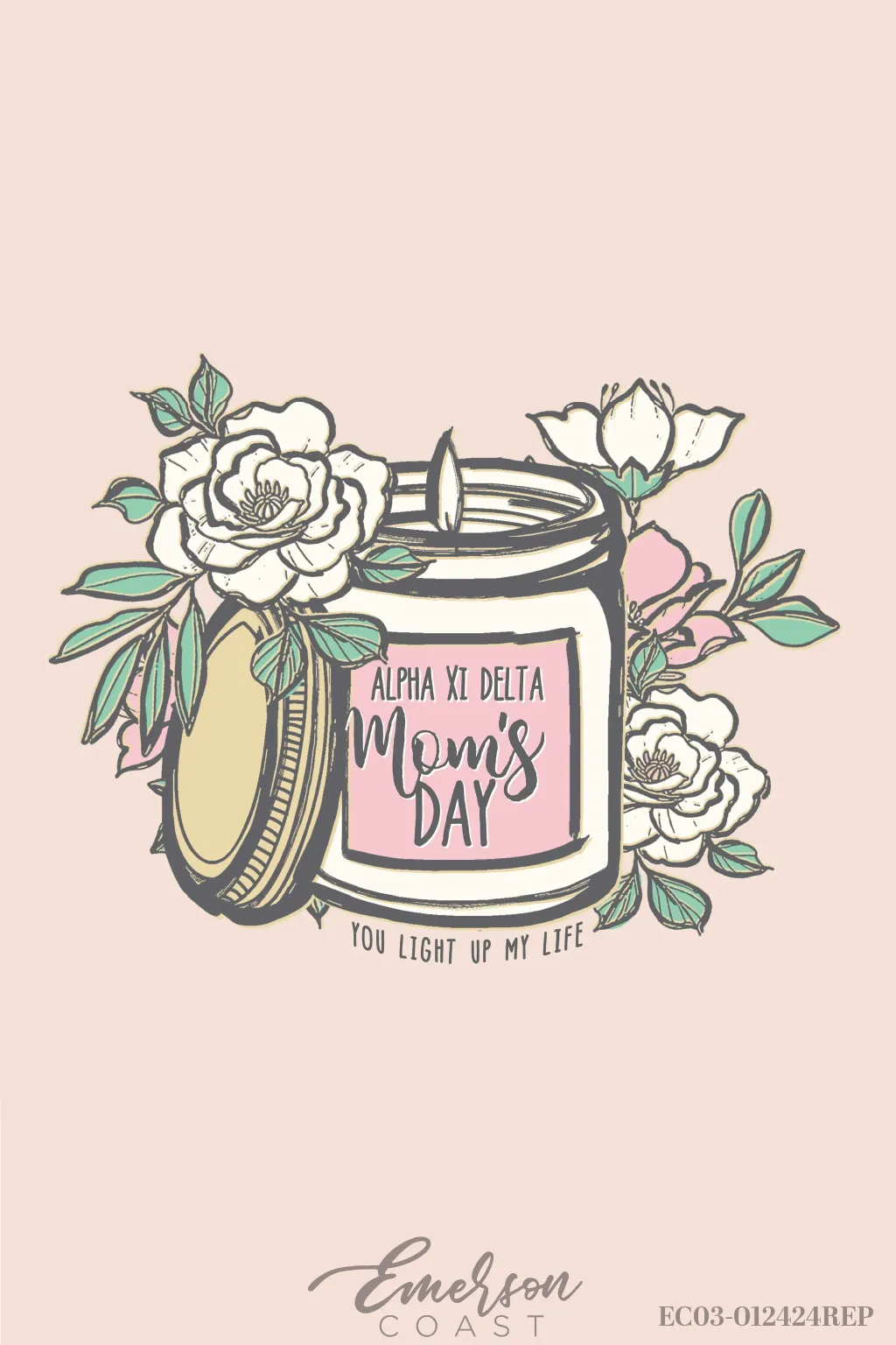 Alpha Xi Delta Southern Illinois University Edwardsville Mom's Day T-Shirt