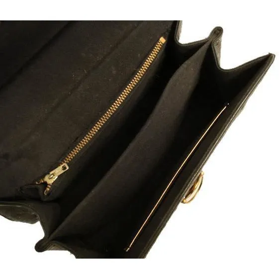 Andrew Geller Black Faux Ostrich Handbag 1960s