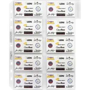 Anglers 3-Ring Business Card Refill Pages