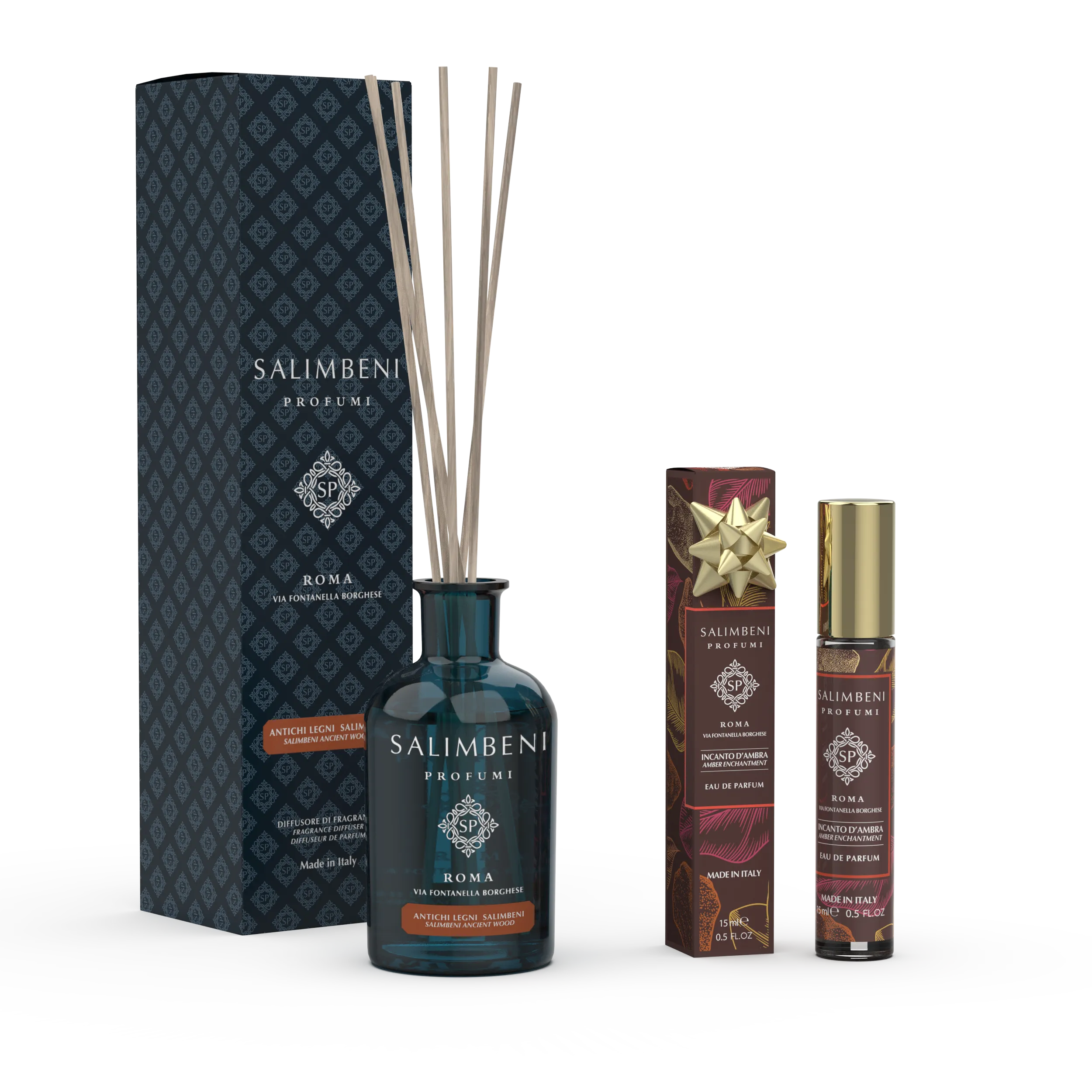 Antichi Legni Salimbeni 100 ml   Eau de Parfum 15 ml Incanto d'Ambra in PROVA OMAGGIO
