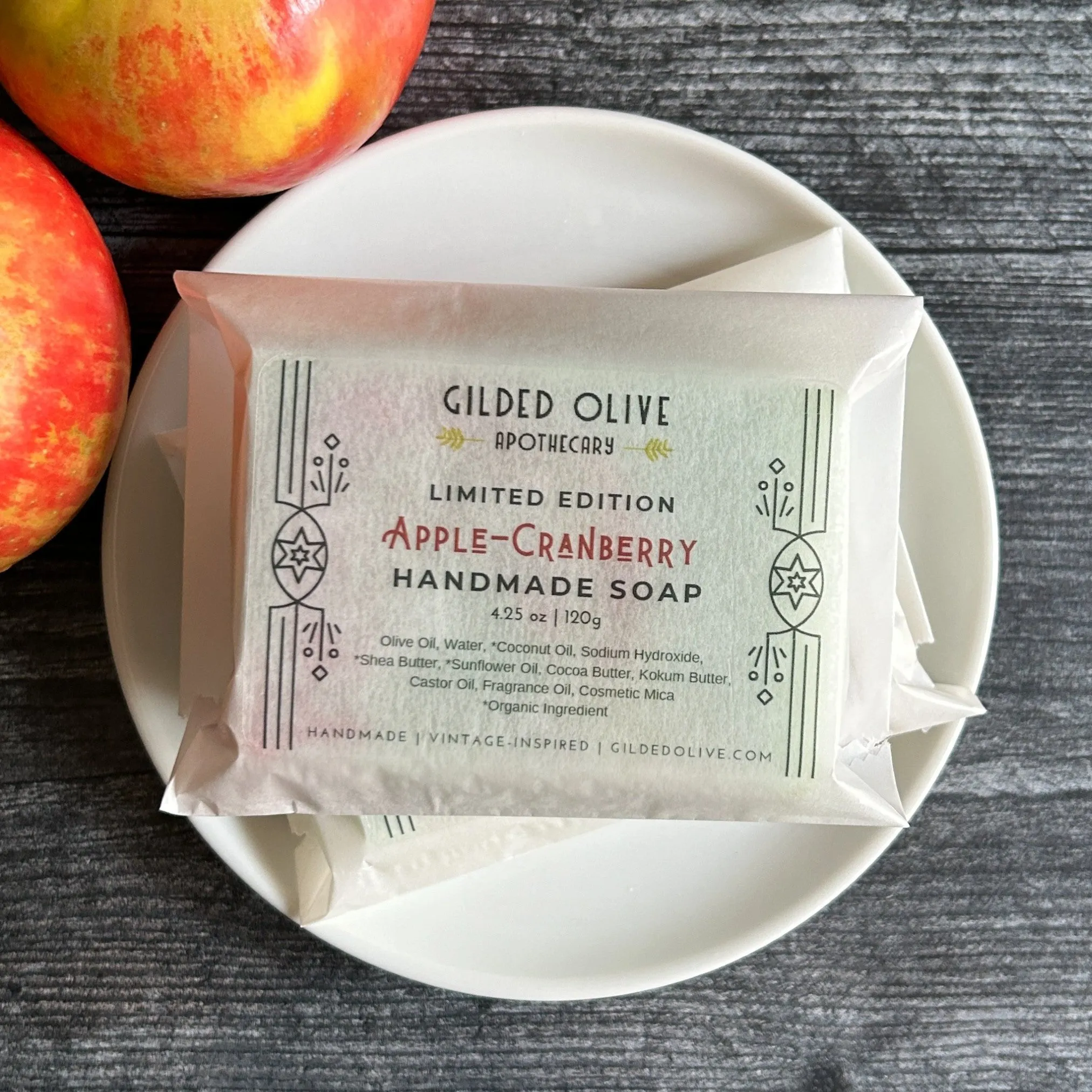 Apple Cranberry Handmade Soap