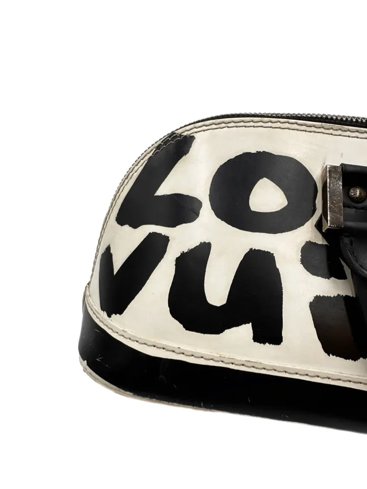As Is Louis Vuitton Marc Jacobs Graffiti Alma Horizontal HandBag