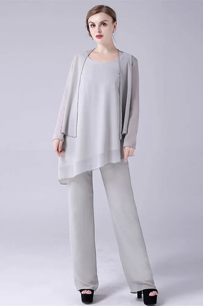 Asymmetrical sleeveless backless strap mother's suit