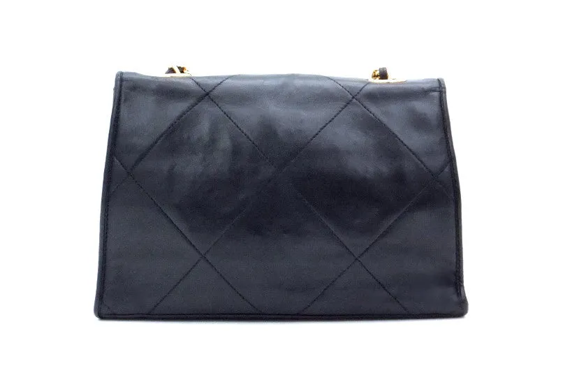 Authentic Chanel Vintage Black Mini Flapover