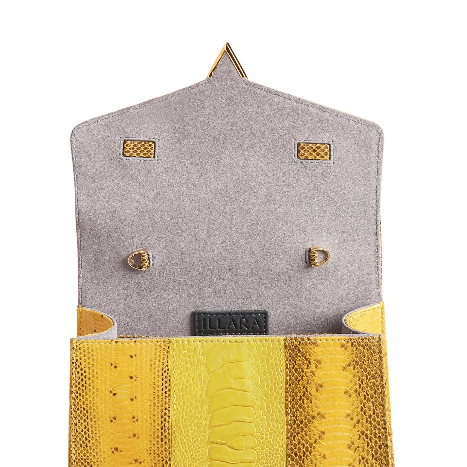 AVA SNAKESKIN & OSTRICH LEG TOP HANDLE BAG