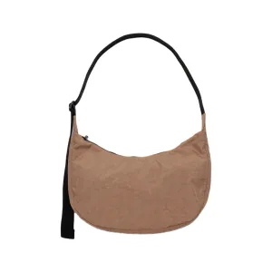 Baggu Medium Nylon Crescent Bag, Cocoa