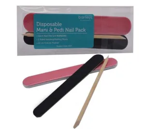 Barneys Disposable Mani & Pedi File & Buffer Pack