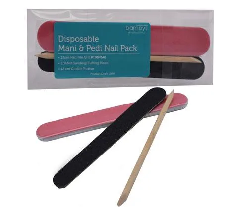 Barneys Disposable Mani & Pedi File & Buffer Pack
