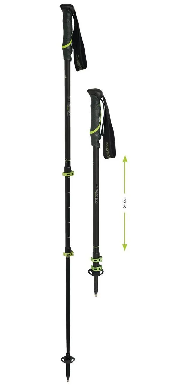 Bastones Trekking Hike Master Power Look Negro-Verde