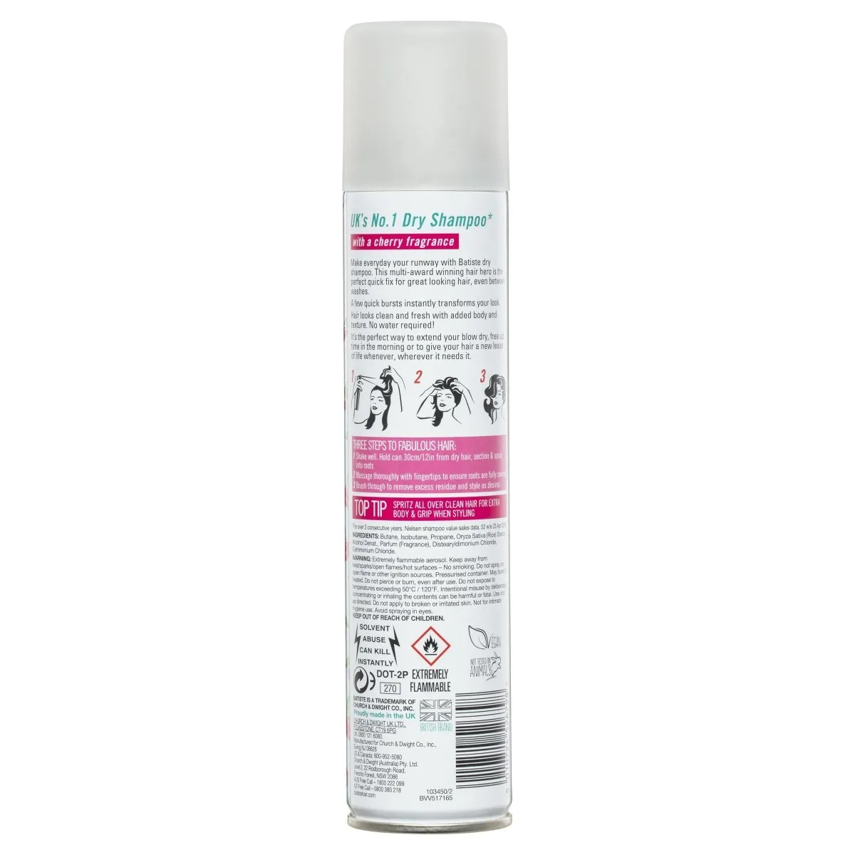 Batiste Dry Shampoo Cherry 200mL