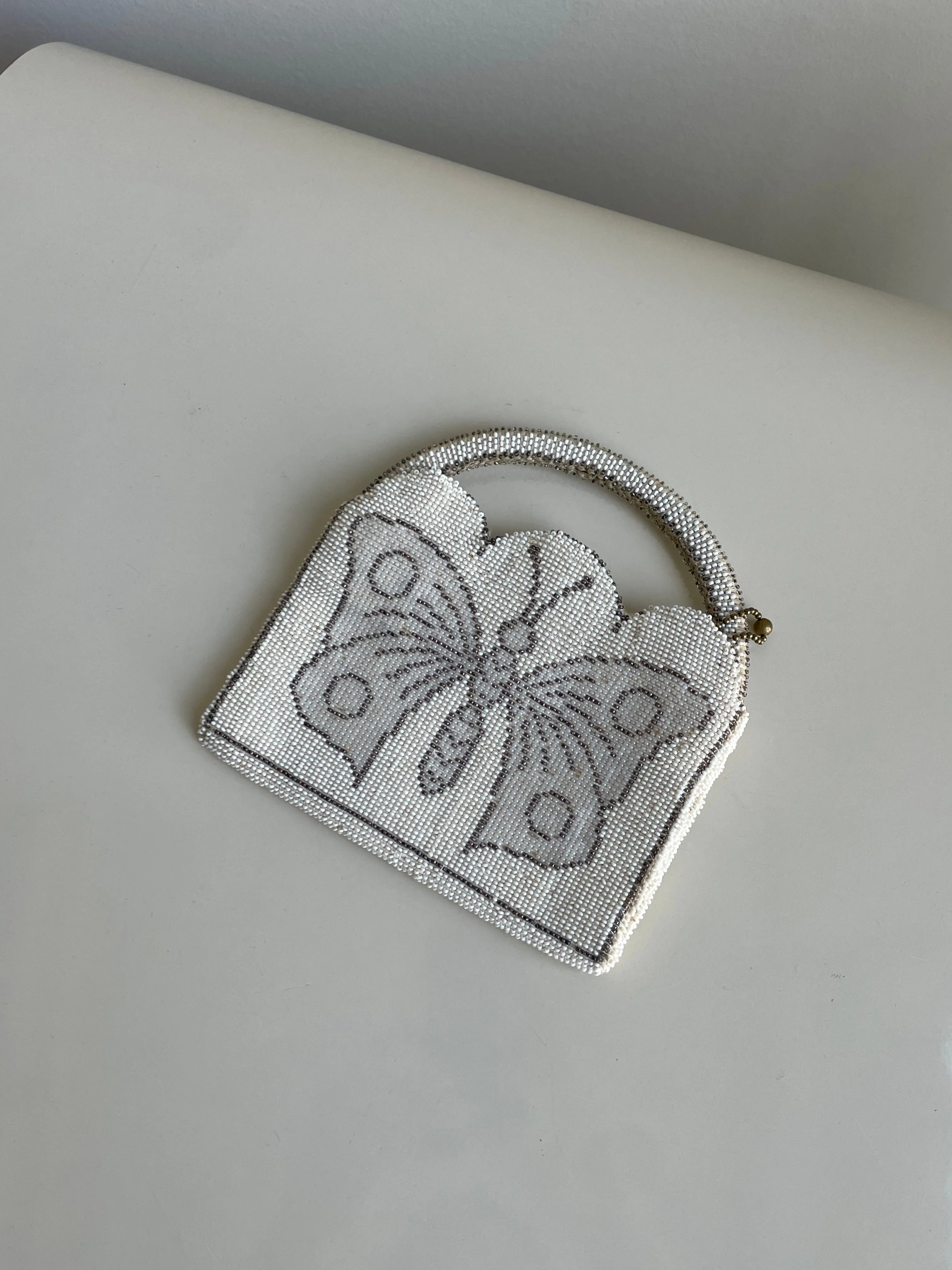 beaded butterfly vintage mini bag