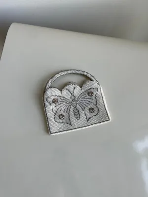 beaded butterfly vintage mini bag