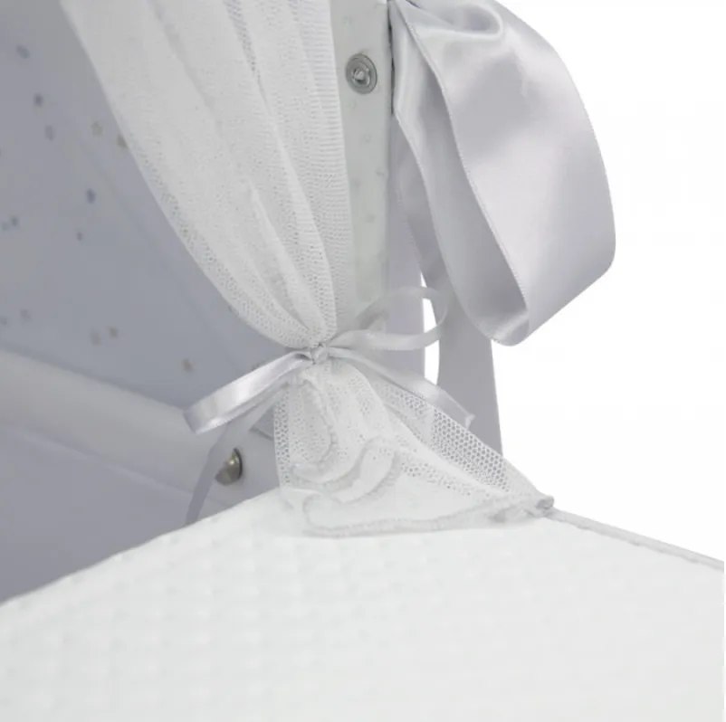 Bebelux 'Sweet Pearl' White Doll's Pram & Bag